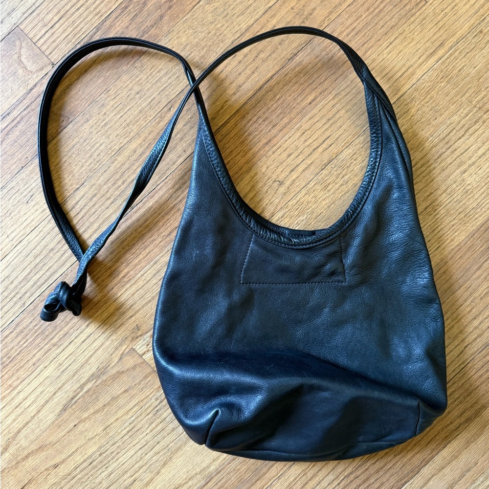 Chic Black Leather Crossbody Bag